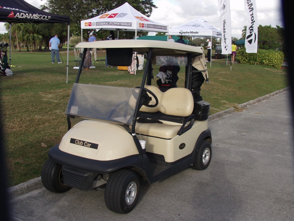 Demo Day at Heron Bay. Golf cart photo